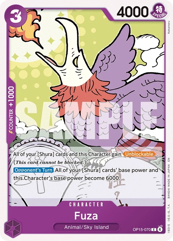 Carte One Piece anglaise Fuza OP15-070 C
