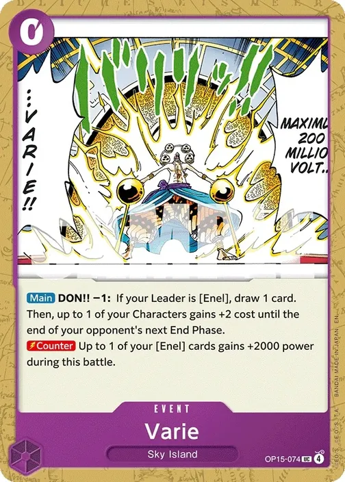 Carte One Piece anglaise OP15-074 Varie
