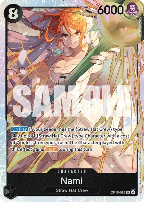 Carte One Piece anglaise OP15-086 Nami