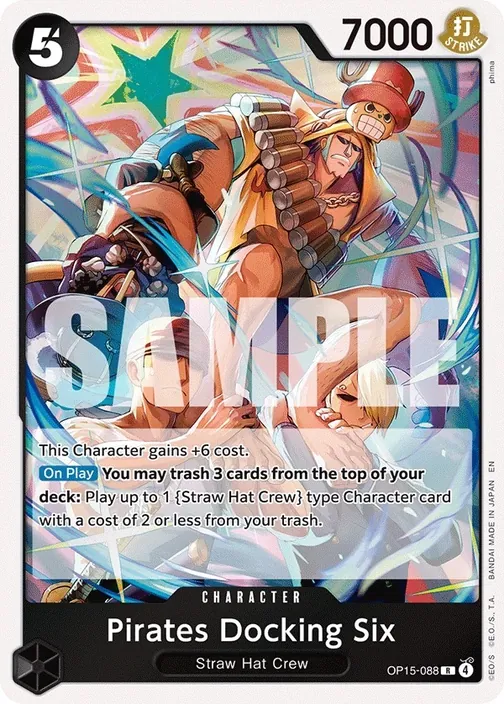 Carte One Piece anglaise OP15-088 Pirates Docking Six