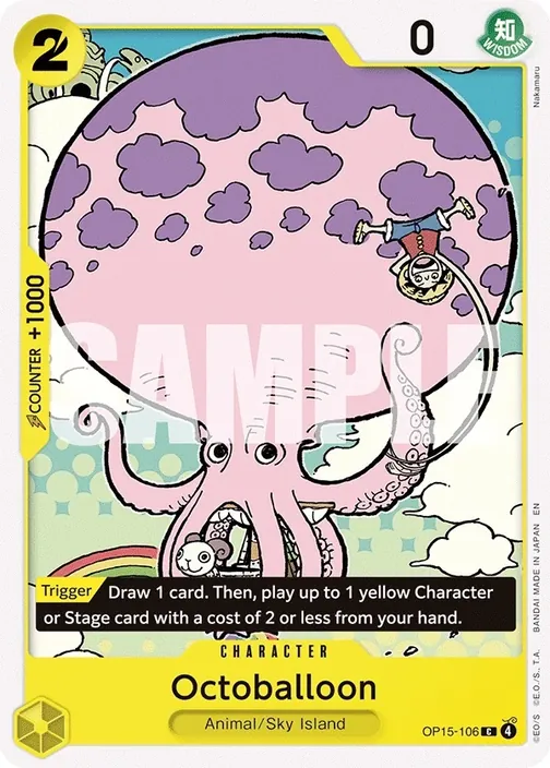Carte One Piece anglaise OP15-106 Octoballoon