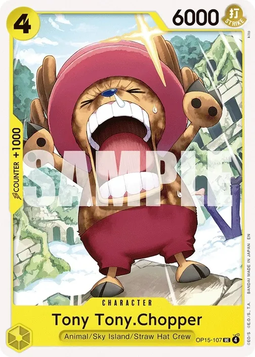 Carte One Piece anglaise OP15-107 Tony Tony.Chopper