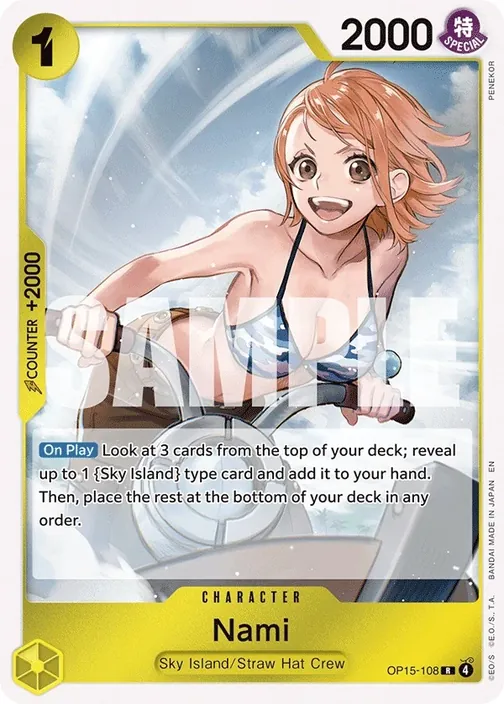 Carte One Piece anglaise OP15-108 Nami