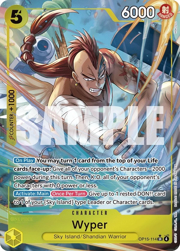 Carte One Piece anglaise Wyper OP15-114 SR