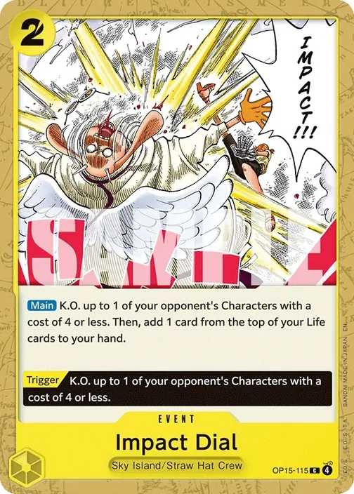 Carte One Piece anglaise OP15-115 Impact Dial