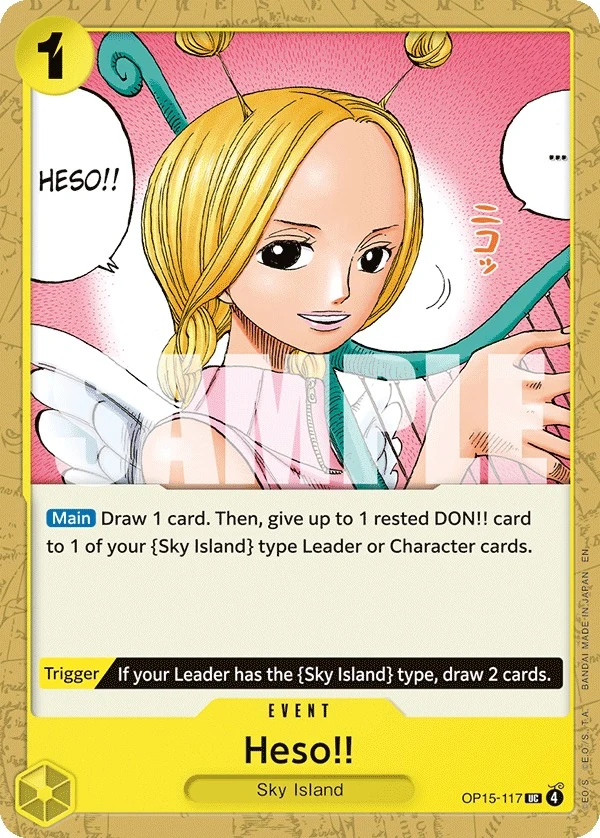 Carte One Piece anglaise Heso!! OP15-117 UC