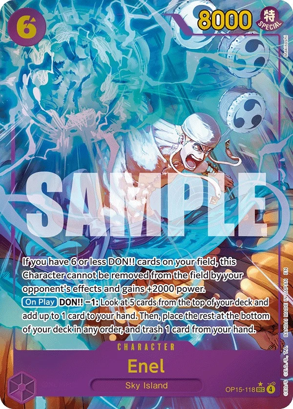 Carte One Piece anglaise Enel OP15-118 SEC