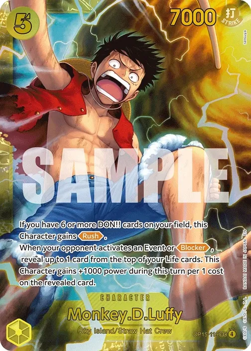 Carte One Piece anglaise OP15-119 Monkey.D.Luffy