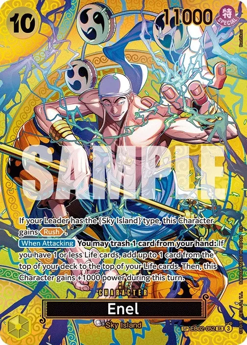 Carte One Piece anglaise EB02-052 Enel