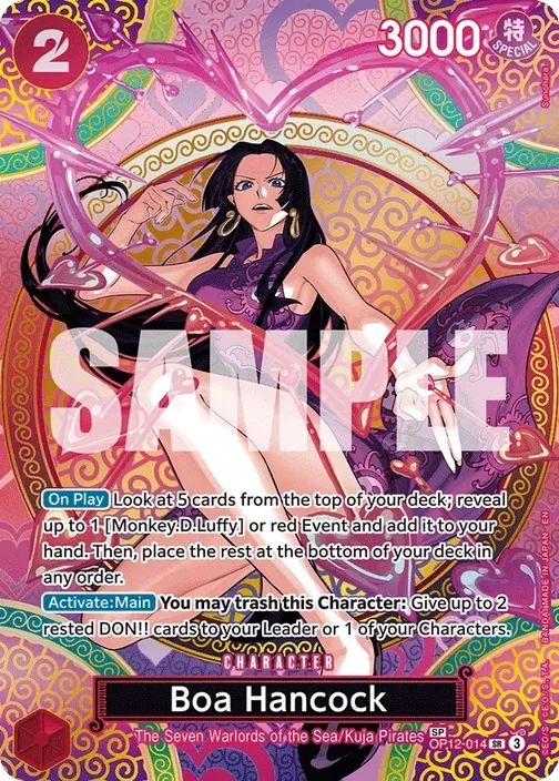 Carte One Piece anglaise OP12-014 Boa Hancock