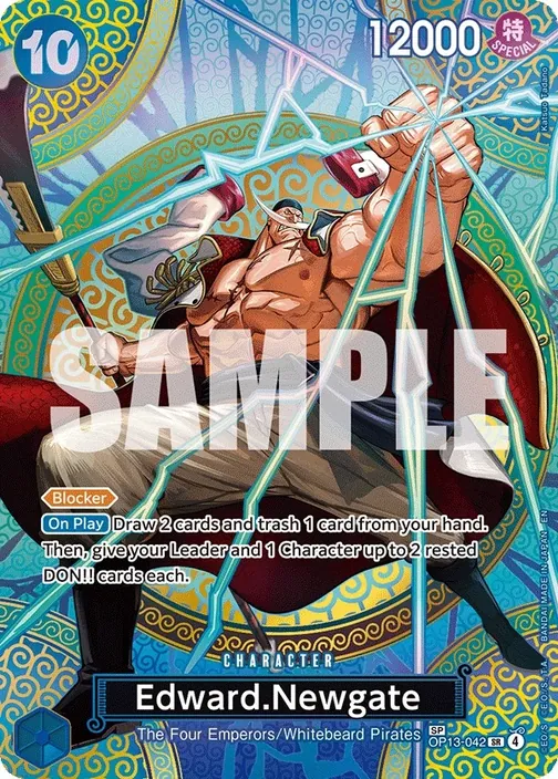 Carte One Piece anglaise OP13-042 Edward.Newgate