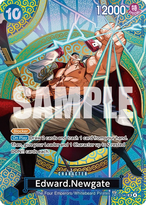 Carte One Piece anglaise Edward.Newgate OP13-042 SP