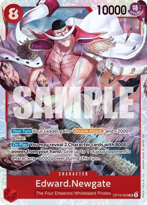 Carte One Piece anglaise OP16-003 Edward.Newgate