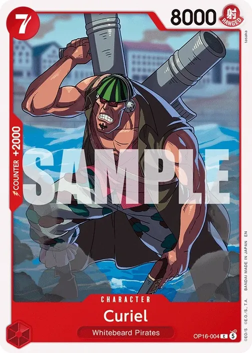 Carte One Piece anglaise OP16-004 Curiel