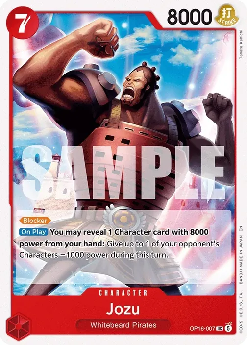 Carte One Piece anglaise OP16-007 Jozu