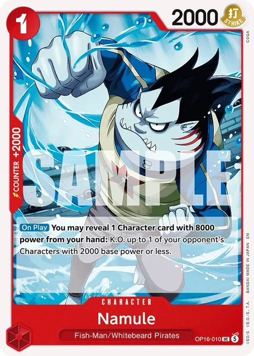 Carte One Piece anglaise OP16-010 Namule
