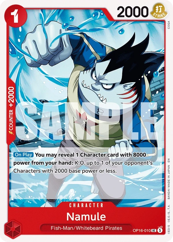 Carte One Piece anglaise Namule OP16-010 UC