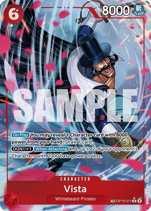 Carte One Piece anglaise OP16-011 Vista (version 2)