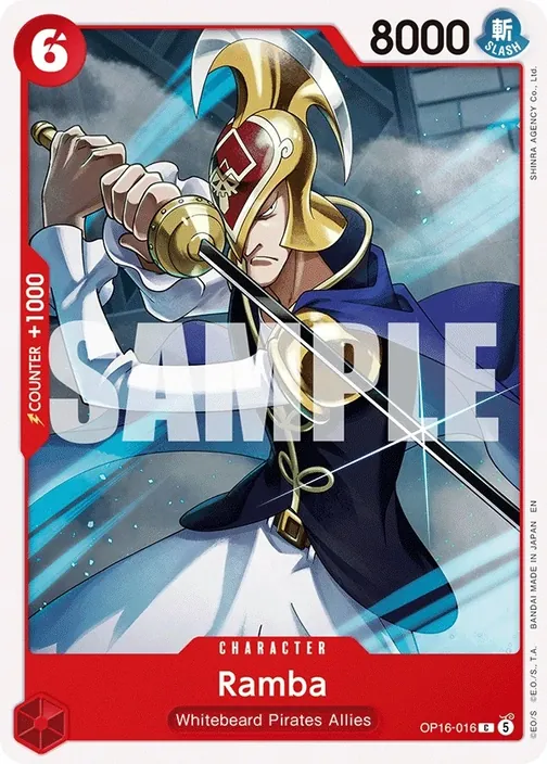 Carte One Piece anglaise OP16-016 Ramba
