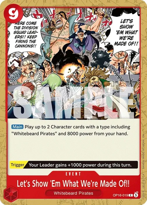 Carte One Piece anglaise OP16-019 Let's Show 'Em What We're Made Of!!