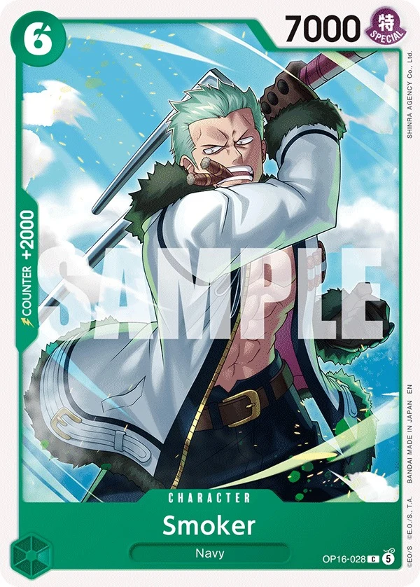Carte One Piece anglaise Smoker OP16-028 C