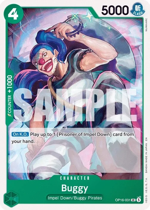 Carte One Piece anglaise OP16-031 Buggy