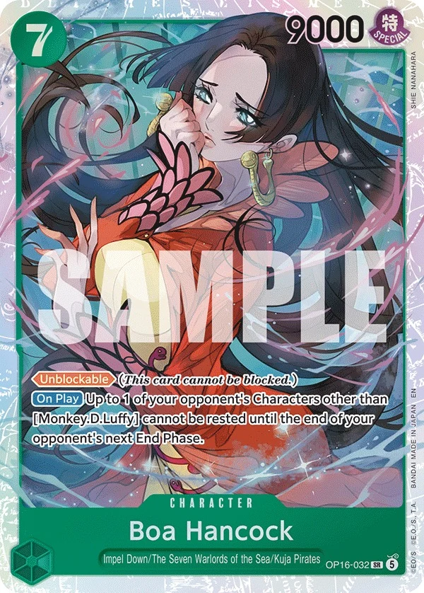 Carte One Piece anglaise Boa Hancock OP16-032 SR