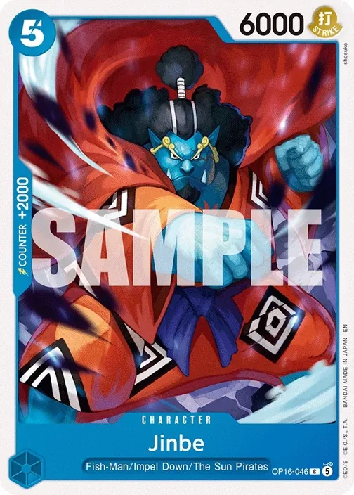 Carte One Piece anglaise OP16-046 Jinbe