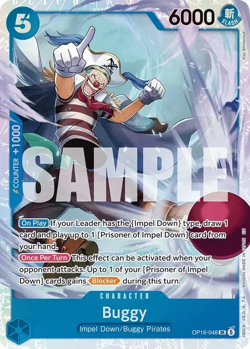 Carte One Piece anglaise OP16-048 Buggy