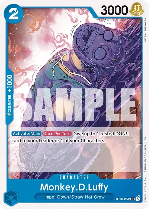 Carte One Piece anglaise OP16-052 Monkey.D.Luffy