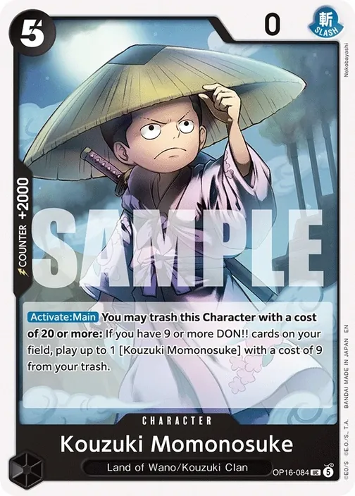 Carte One Piece anglaise OP16-084 Kouzuki Momonosuke