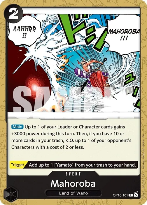 Carte One Piece anglaise OP16-101 Mahoroba