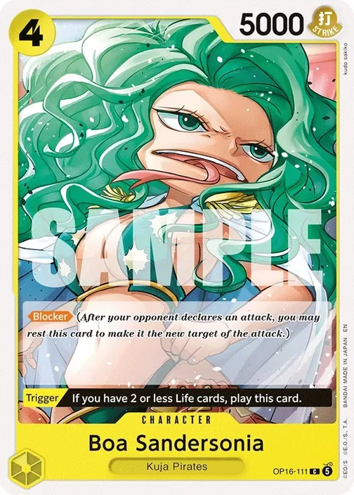 Carte One Piece anglaise OP16-111 Boa Sandersonia