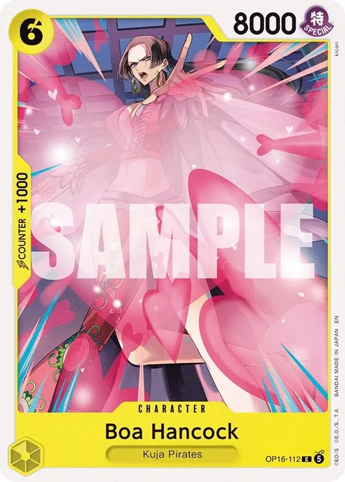Carte One Piece anglaise OP16-112 Boa Hancock