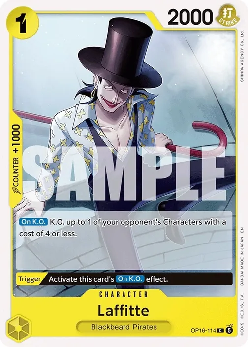 Carte One Piece anglaise OP16-114 Laffitte