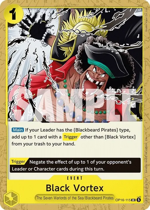 Carte One Piece anglaise OP16-115 Black Vortex