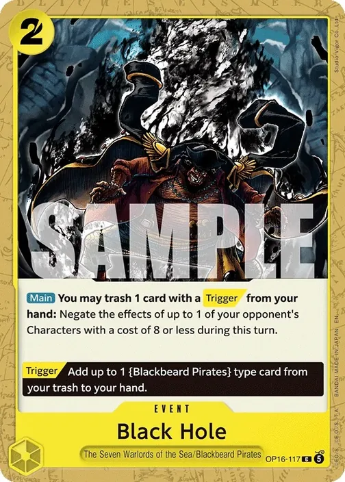 Carte One Piece anglaise OP16-117 Black Hole
