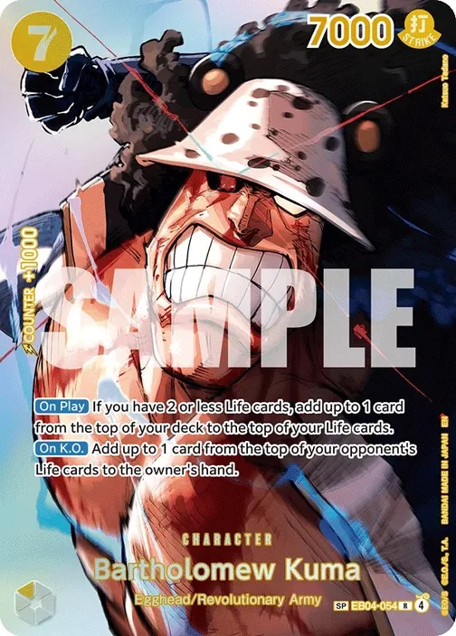 Carte One Piece anglaise EB04-054 Bartholomew Kuma