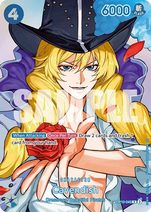 Carte One Piece anglaise OP10-045 Cavendish