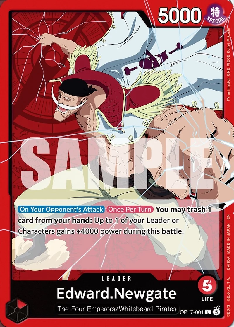 Carte One Piece anglaise Edward.Newgate OP17-001 L