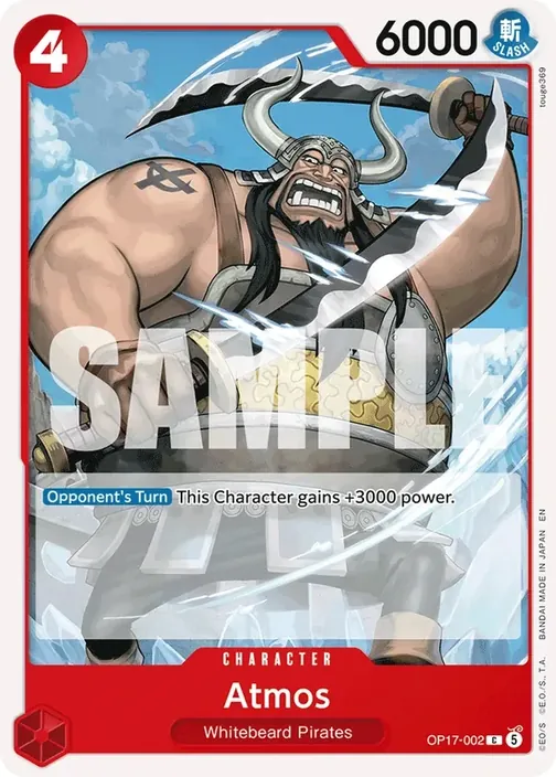 Carte One Piece anglaise OP17-002 Atmos