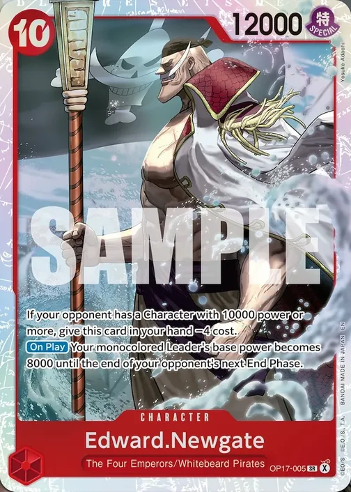 Carte One Piece anglaise OP17-005 Edward.Newgate