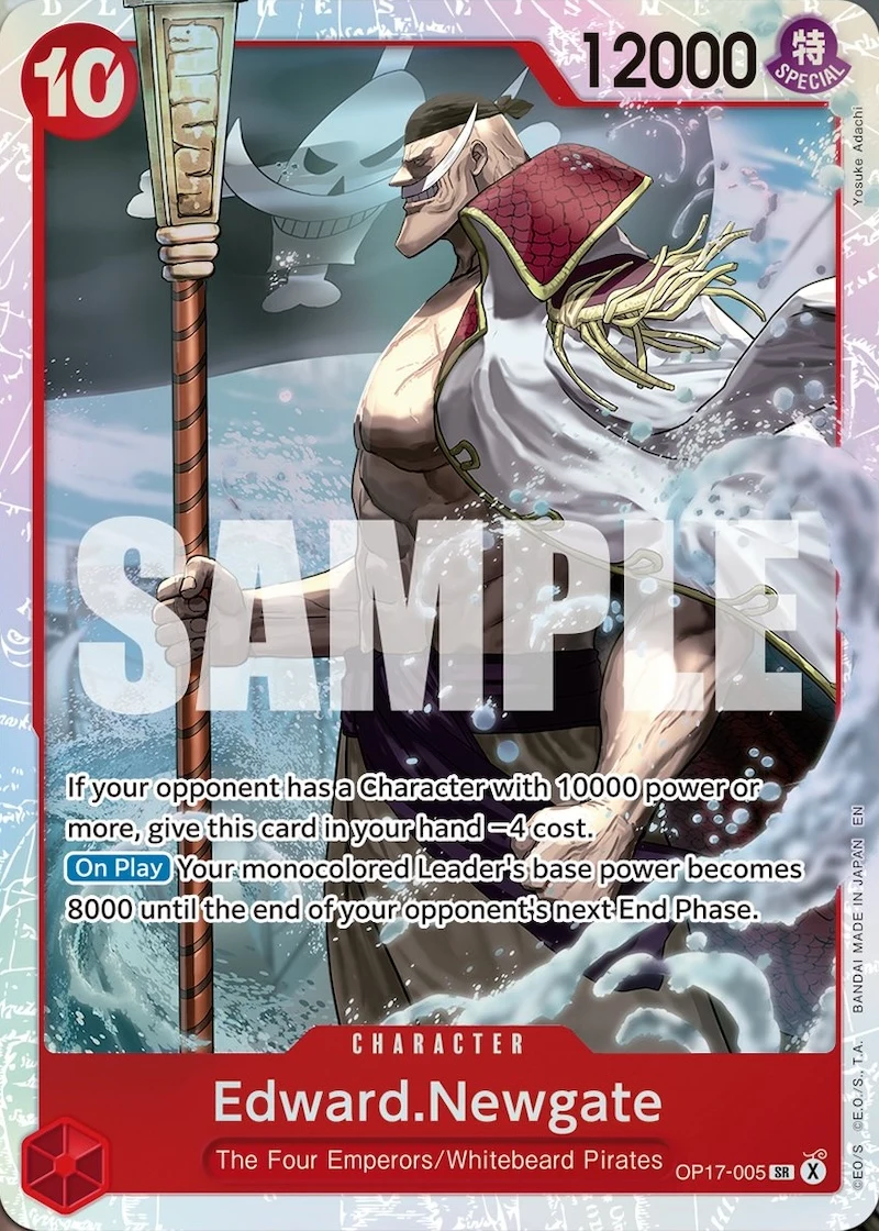 Carte One Piece anglaise Edward.Newgate OP17-005 SR