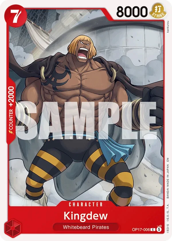 Carte One Piece anglaise Kingdew OP17-006 C