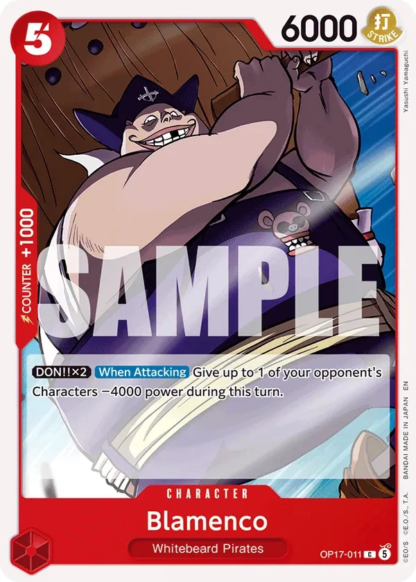 Carte One Piece anglaise Blamenco OP17-011 C