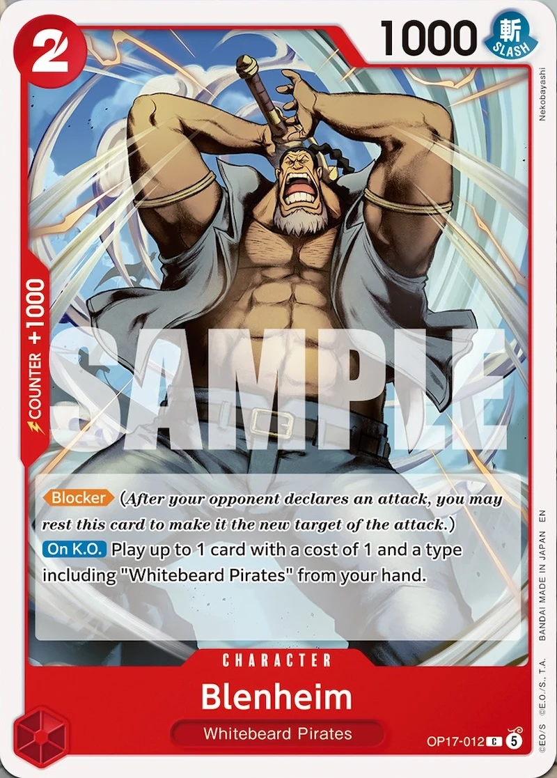 Carte One Piece anglaise Blenheim OP17-012 C