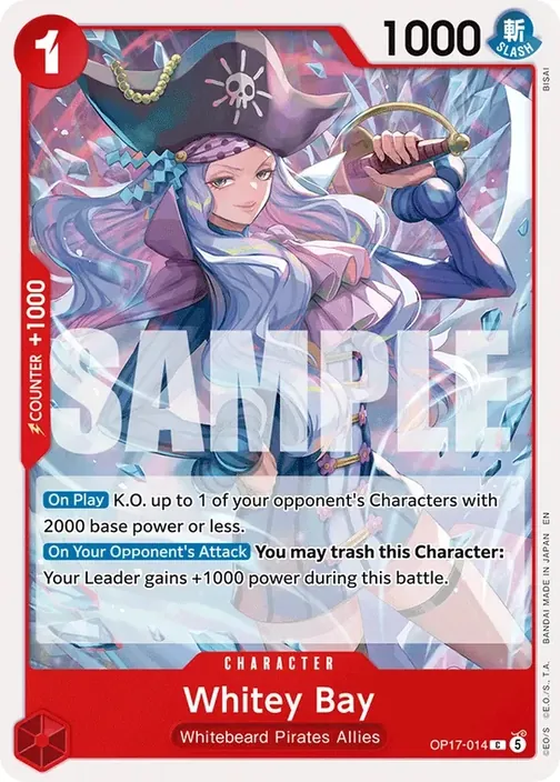 Carte One Piece anglaise OP17-014 Whitey Bay