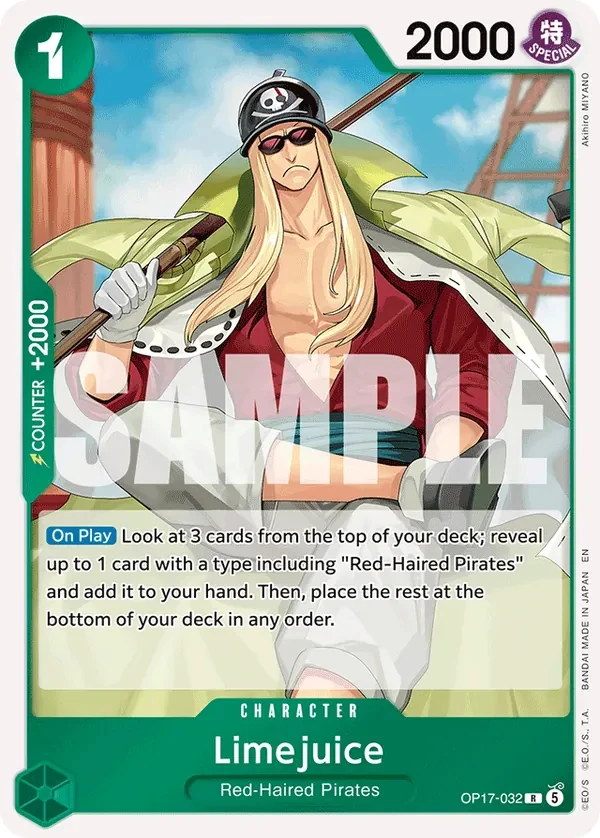 Carte One Piece anglaise Limejuice OP17-032 R