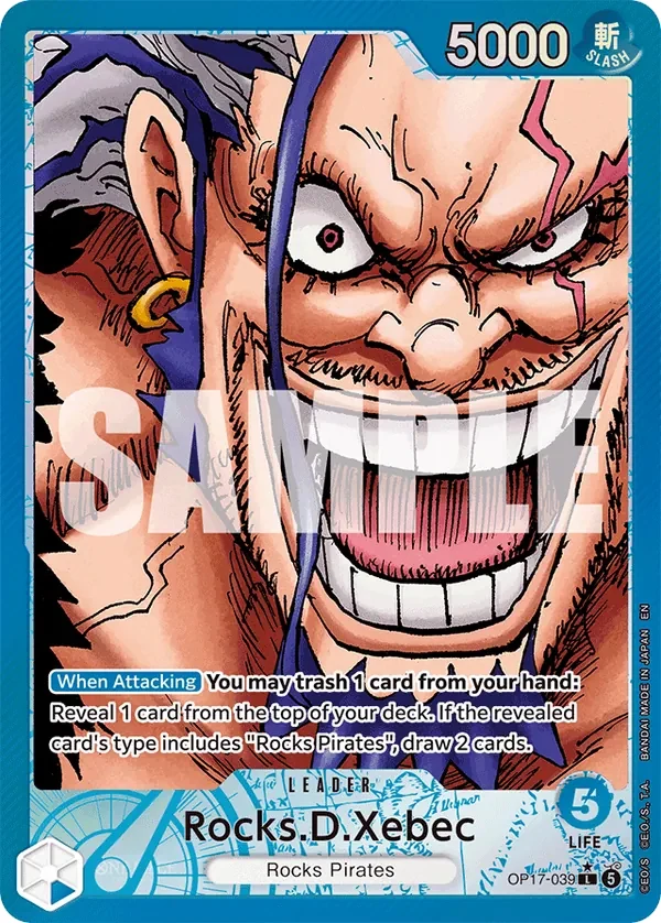 Carte One Piece anglaise Rocks.D.Xebec OP17-039 L