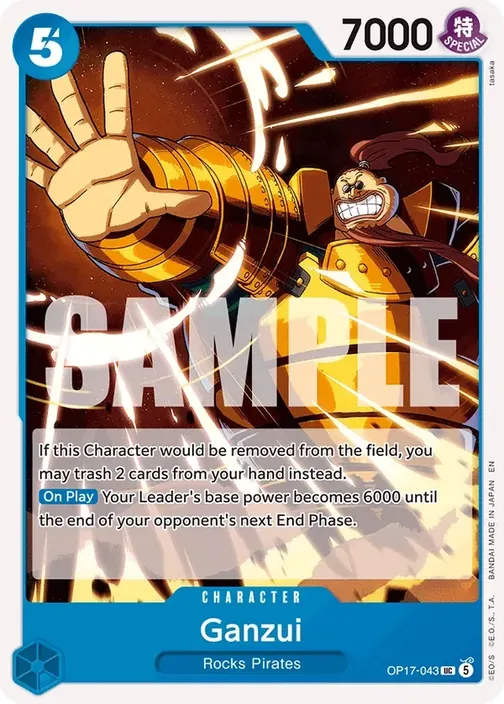 Carte One Piece anglaise OP17-043 Ganzui